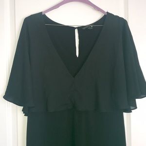 Forever 21 low-cut fitted black dress